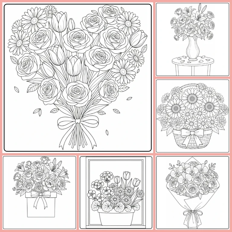 Gratis Moederdag Bloemen Kleurplaten Om Te Printen PDF Voor Alle