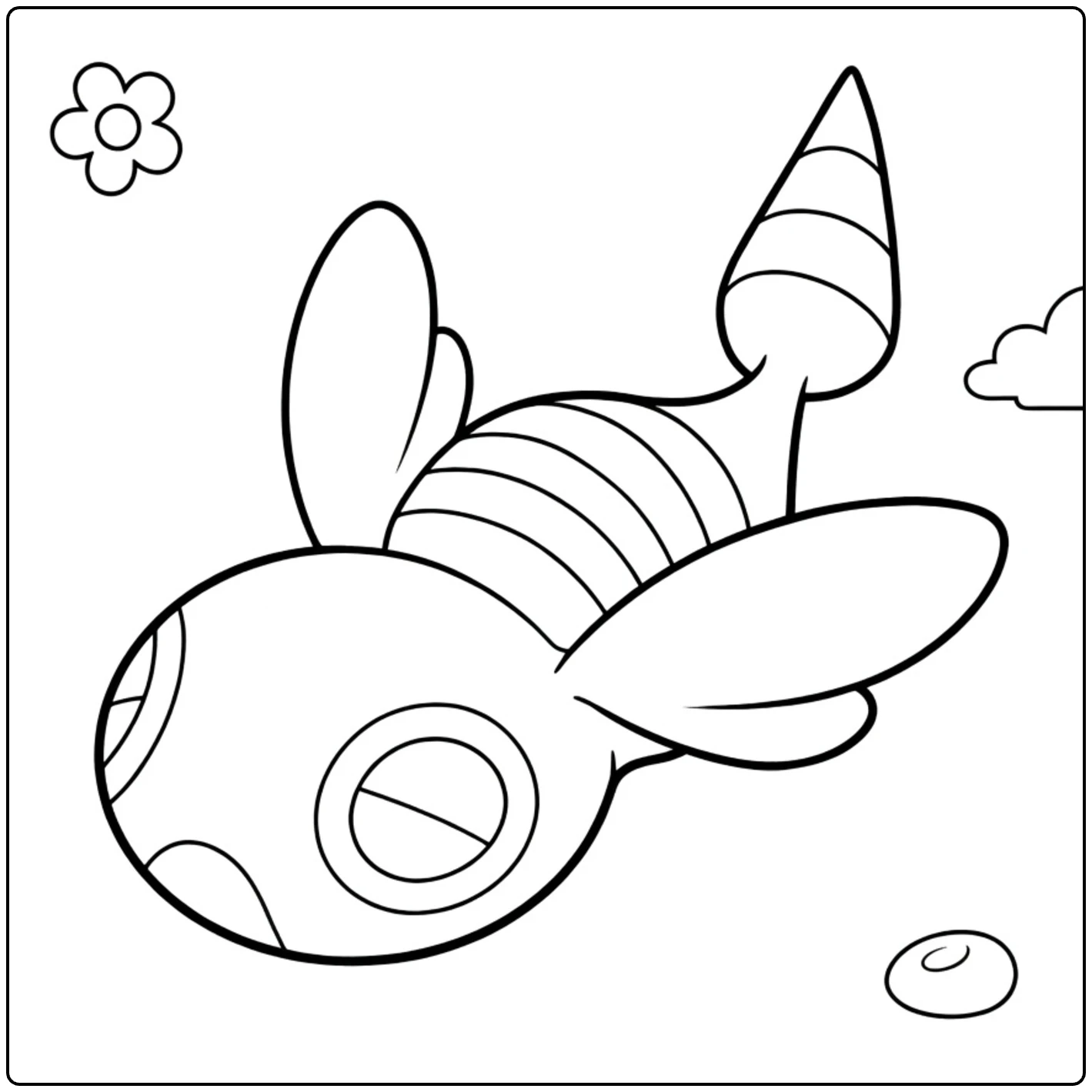Dudunsparce Two-Segment Form kleurplaat vliegend met vleugels