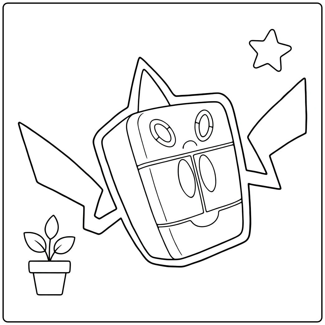Frost Rotom kleurplaat Pokémon koelvorm