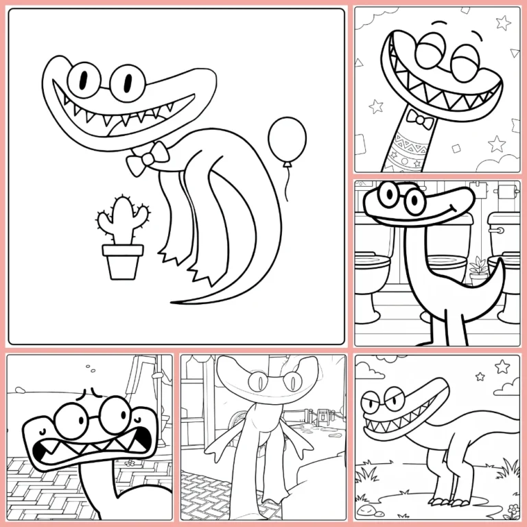 Gratis Cyan Rainbow Friends Kleurplaten Om Te Printen PDF Voor Alle