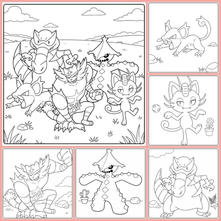 Gratis Donker Pokemon Kleurplaten Om Te Printen PDF Voor Alle