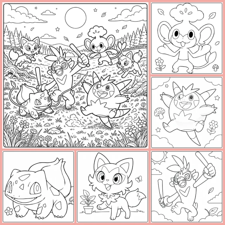 Gratis Gras Pokemon Kleurplaten Om Te Printen PDF Voor Alle