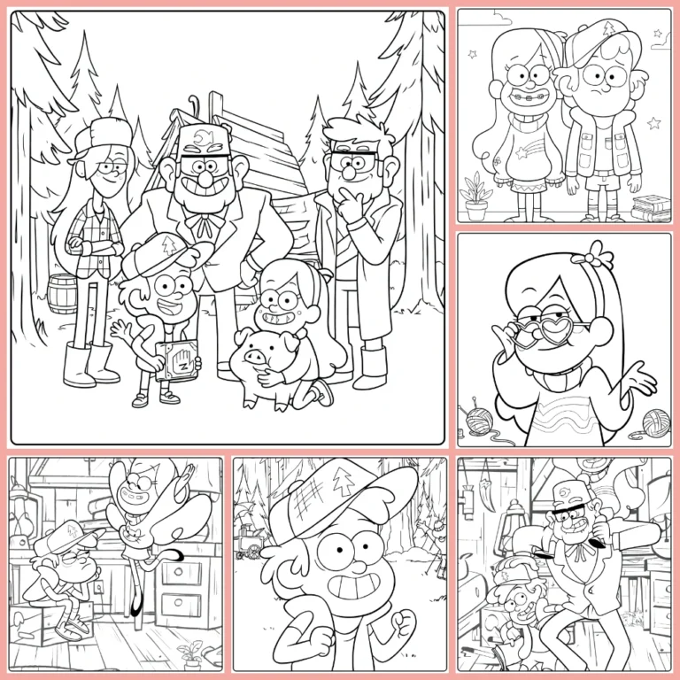 Gratis Gravity Falls Kleurplaten Om Te Printen PDF Voor Alle