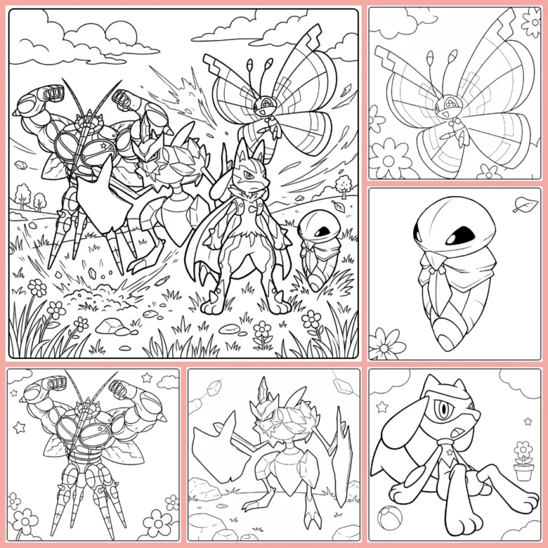 Gratis Insect Pokemon Kleurplaten Om Te Printen PDF Voor Alle