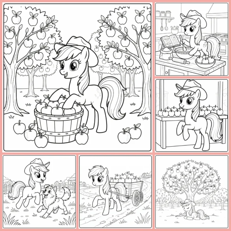 Gratis Kleurplaten My Little Pony Apple Jack Om Te Printen PDF
