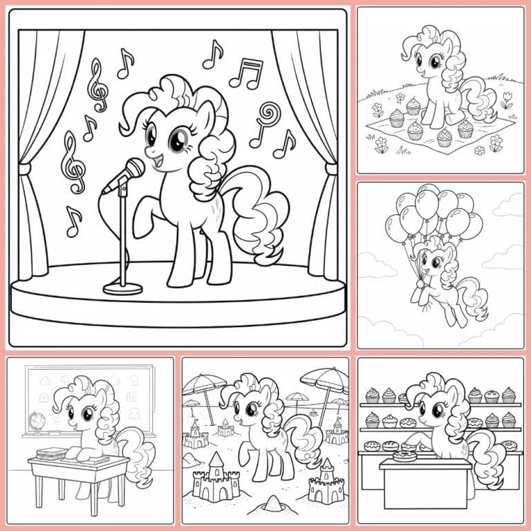 Gratis Kleurplaten My Little Pony Pinkie Pie Om Te Printen PDF