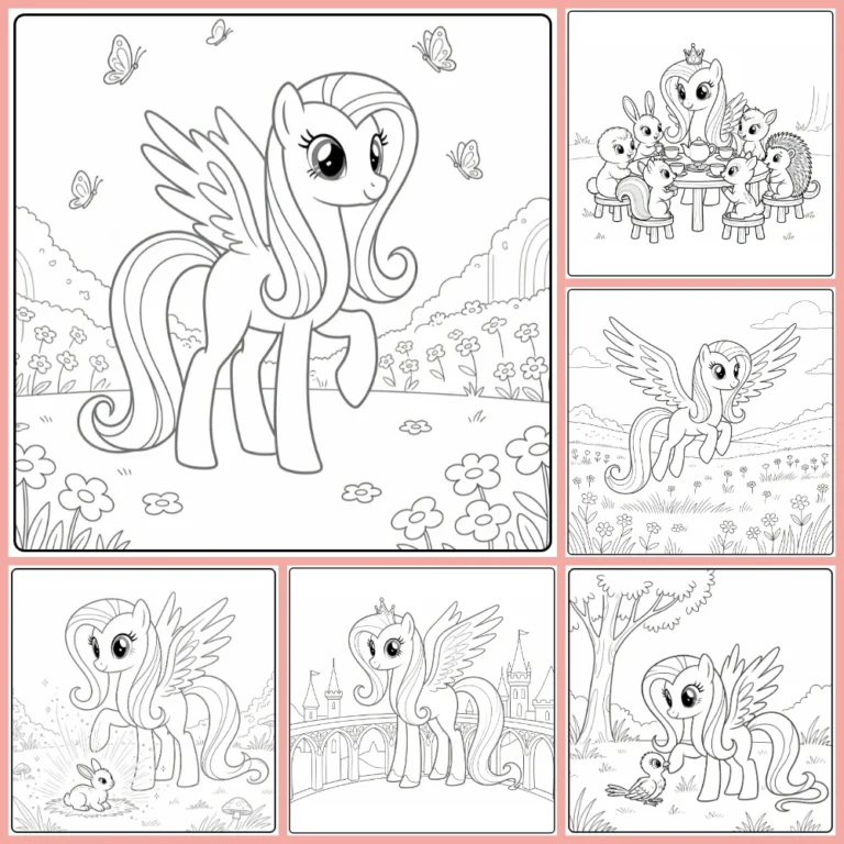 Gratis Kleurplaten My Little Pony Princess Fluttershy Om Te Printen PDF