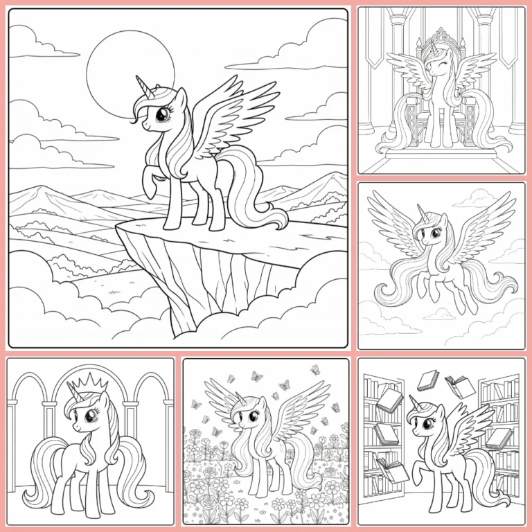 Gratis Kleurplaten My Little Pony Prinses Celestia Om Te Printen PDF