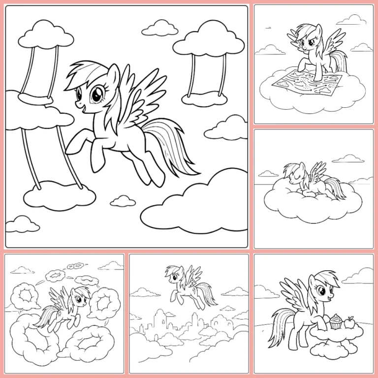 Gratis Kleurplaten My Little Pony Rainbow Dash Om Te Printen PDF