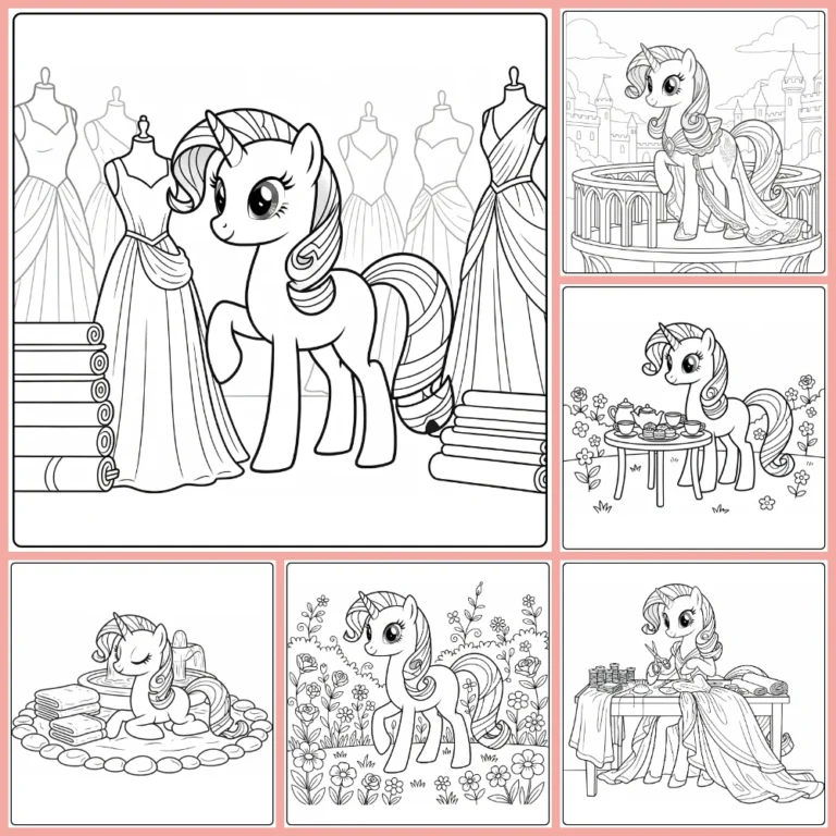Gratis Kleurplaten My Little Pony Rarity Om Te Printen PDF