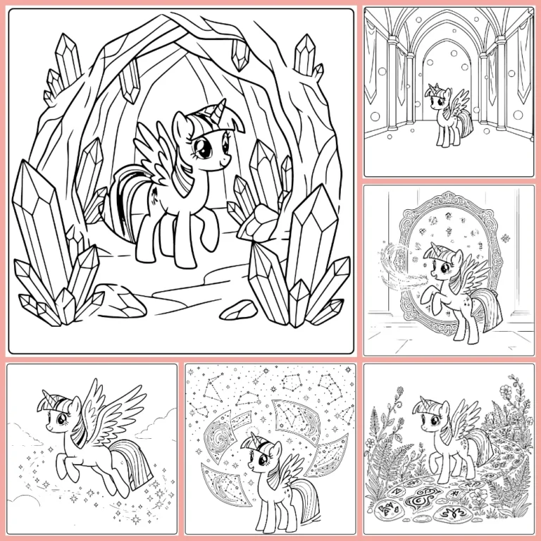 Gratis Kleurplaten My Little Pony Twilight Sparkle Om Te Printen PDF Voor Alle
