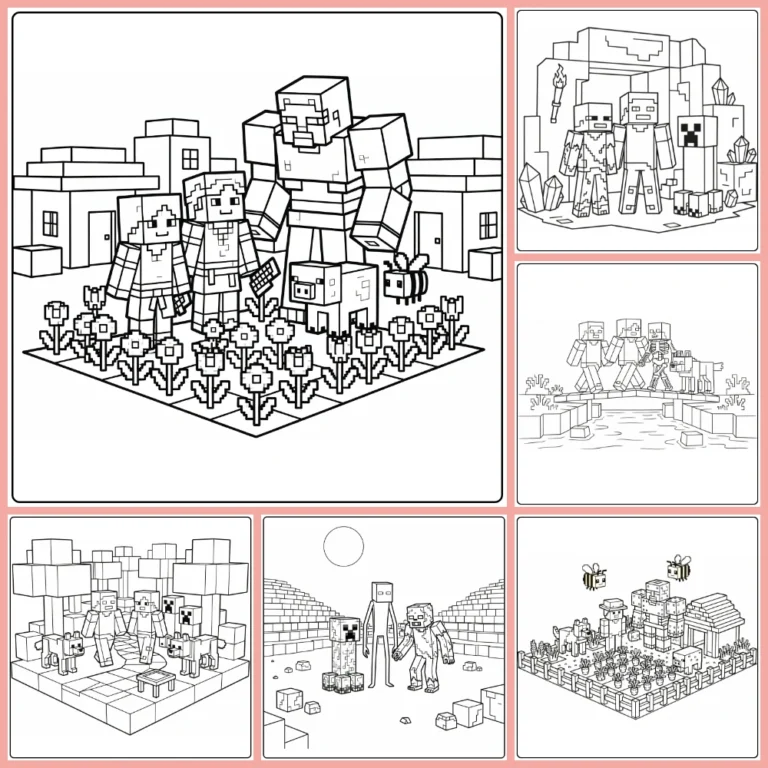 Gratis Minecraft Kleurplaten Om Te Printen PDF Voor Alle