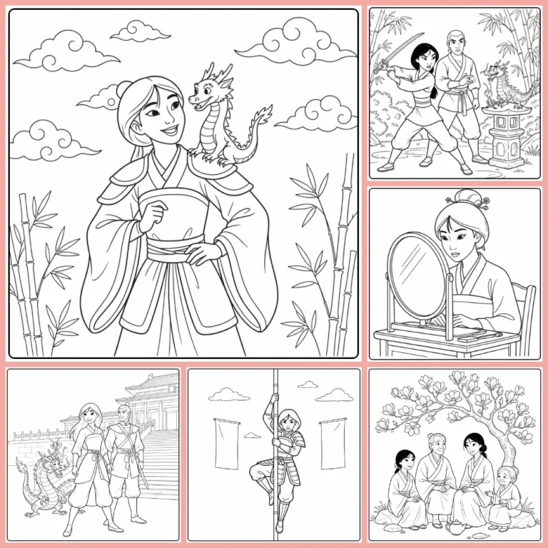 Gratis Mulan Kleurplaten Om Te Printen PDF Voor Alle