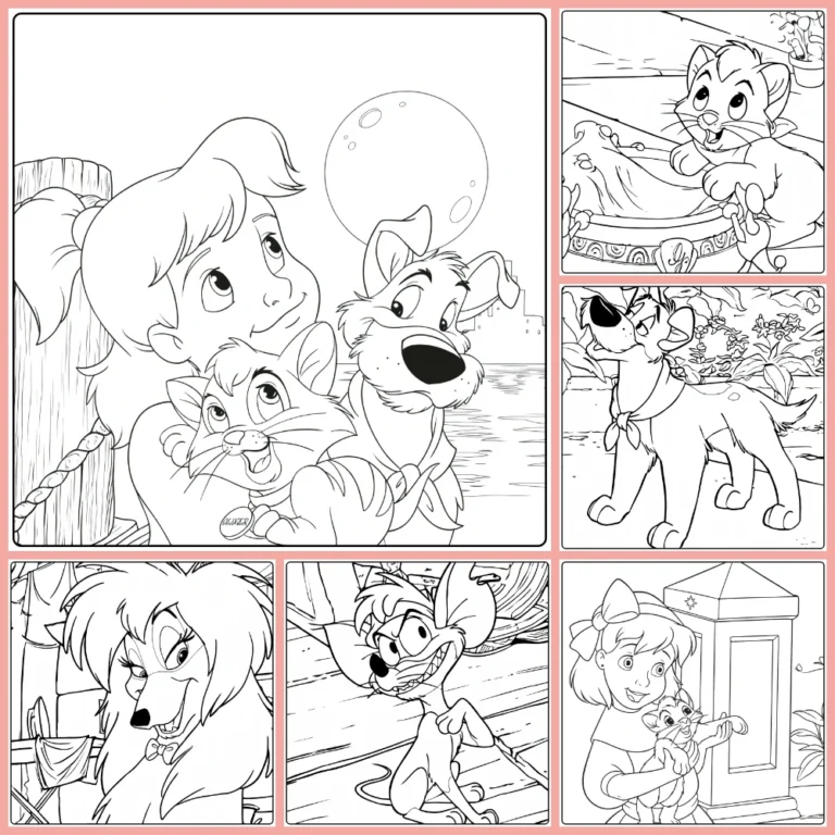 Gratis Oliver & Company Kleurplaten Om Te Printen PDF Voor Alle