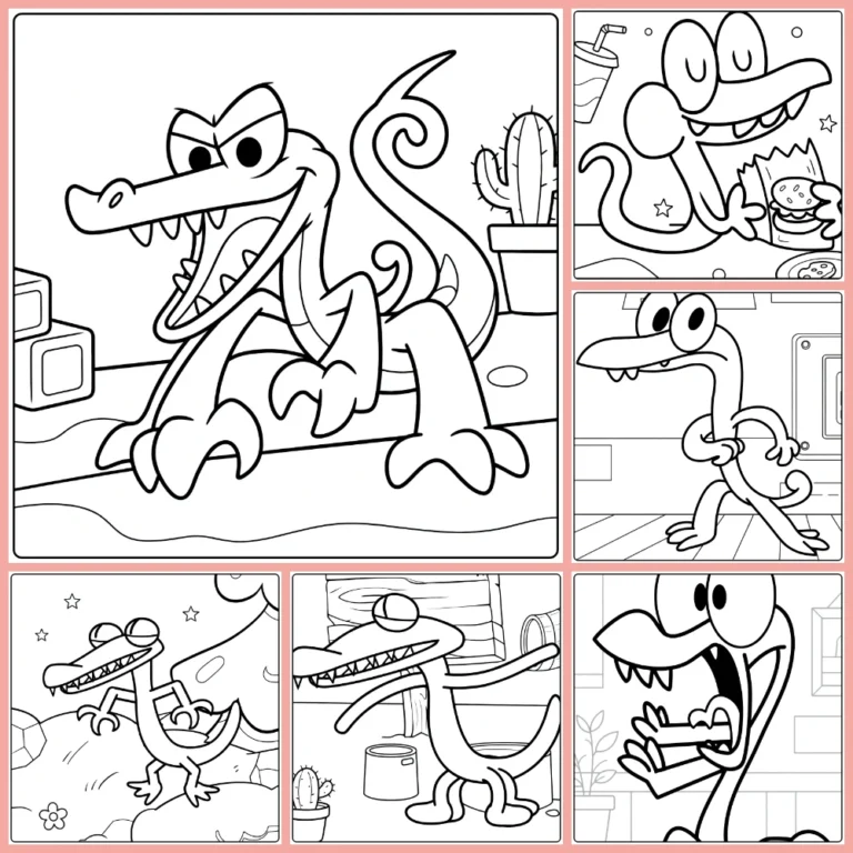 Gratis Orange Rainbow Friends Kleurplaten Om Te Printen PDF Voor Alle