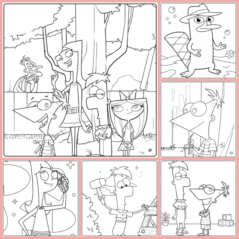 Gratis Phineas And Ferb Kleurplaten Om Te Printen PDF Voor Alle