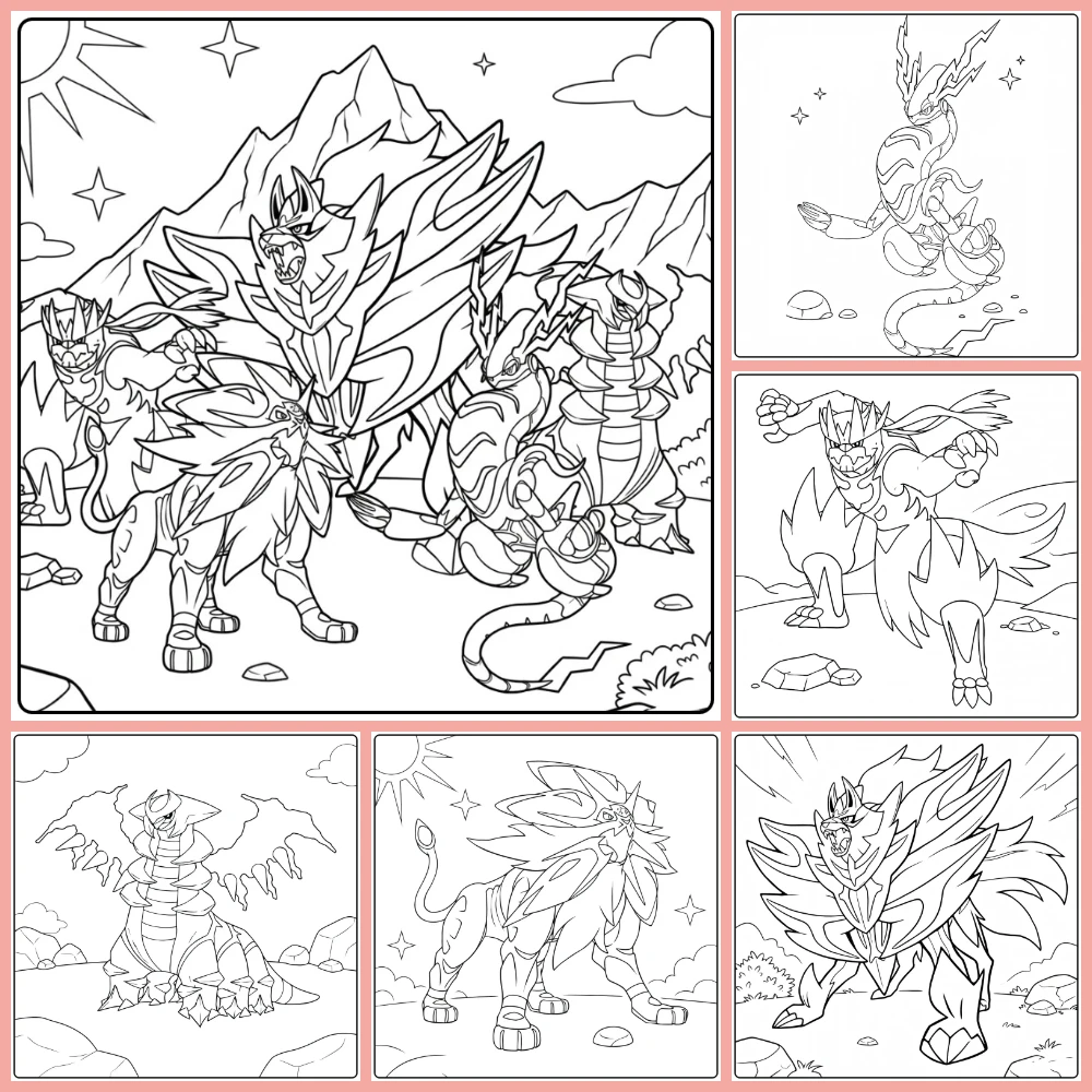 Gratis Pokemon Legendary Kleurplaten Om Te Printen PDF Voor Alle