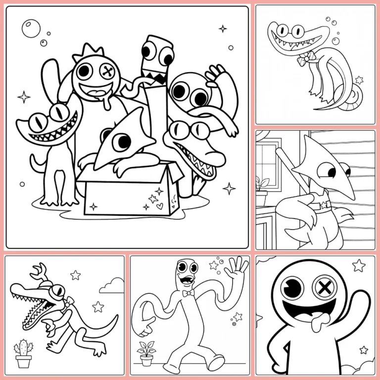Gratis Rainbow Friends Kleurplaten Om Te Printen PDF Voor Alle