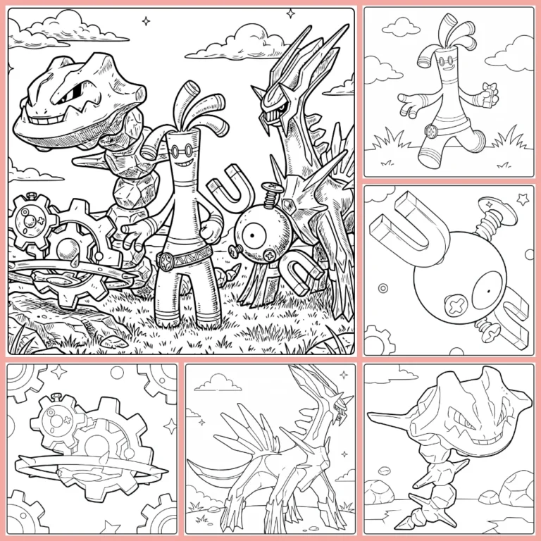 Gratis Staal Pokemon Kleurplaten Om Te Printen PDF Voor Alle
