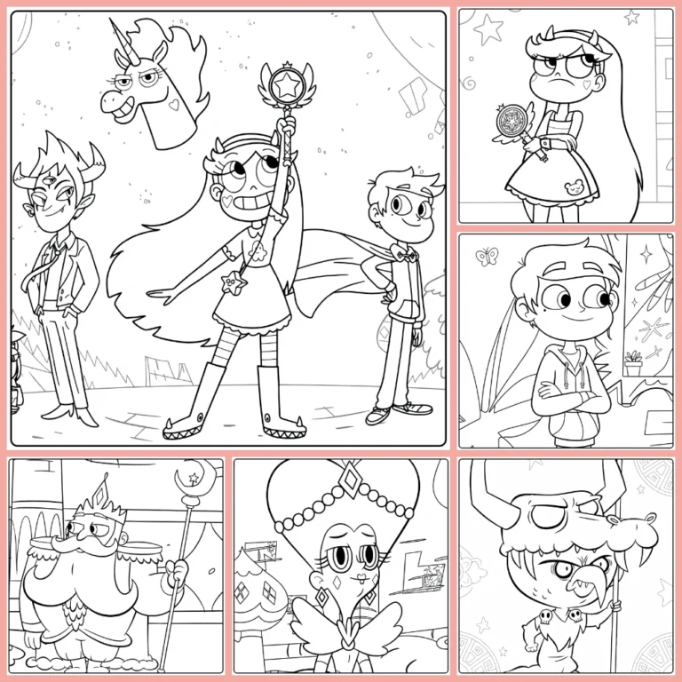 Gratis Star vs The Forces Of Evil Kleurplaten Om Te Printen PDF Voor Alle