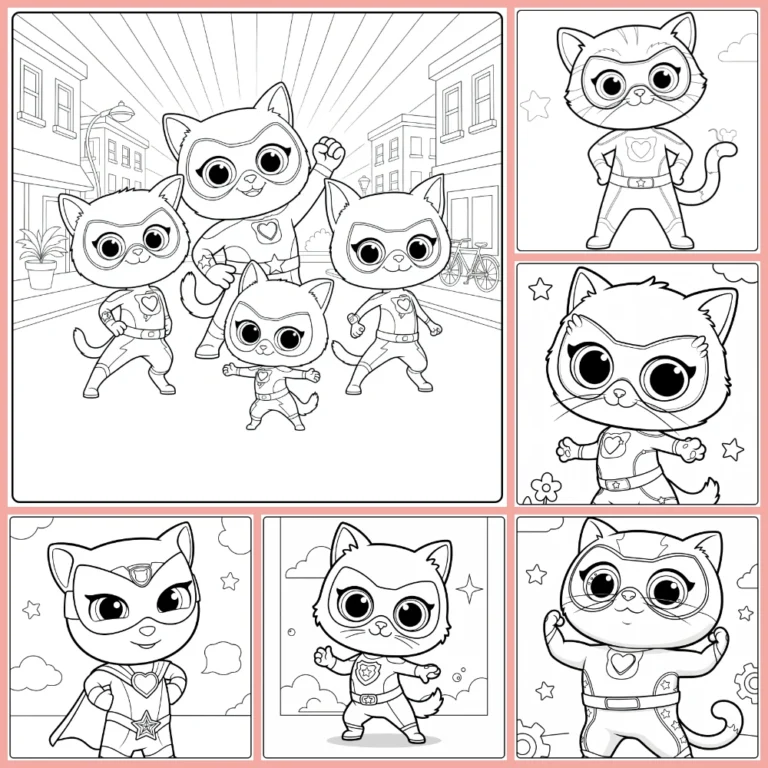 Gratis SuperKitties Kleurplaten Om Te Printen PDF Voor Alle