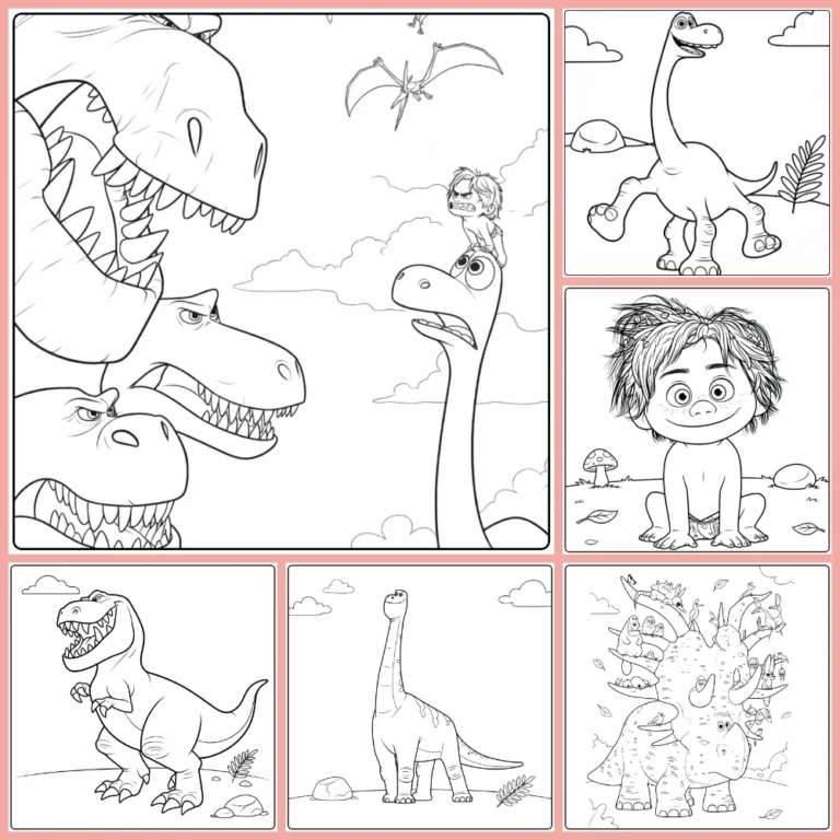 Gratis Disney The Good Dinosaur Kleurplaten Om Te Printen PDF