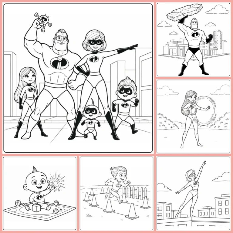 Gratis The Incredibles Kleurplaten Om Te Printen PDF Voor Alle