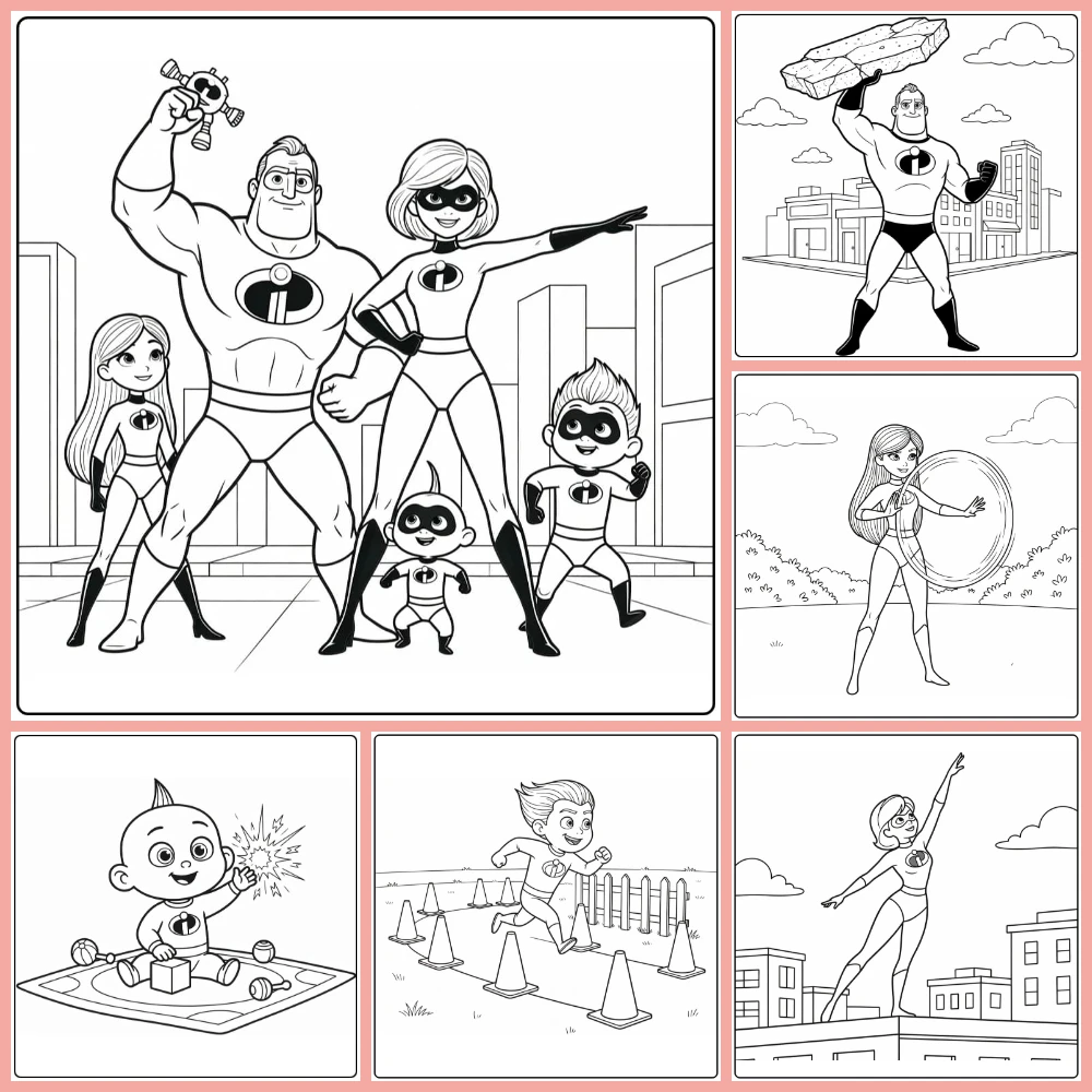 Gratis The Incredibles Kleurplaten Om Te Printen PDF Voor Alle