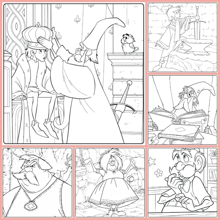 Gratis The Sword In The Stone Kleurplaten Om Te Printen PDF Voor Alle