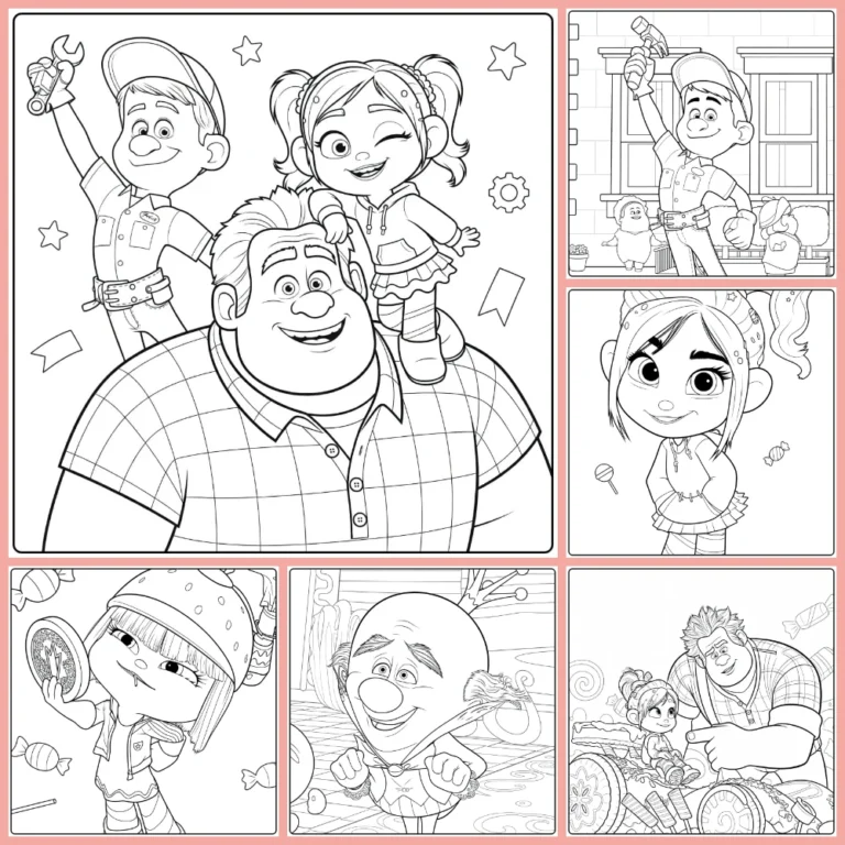 Gratis Wreck It Ralph Kleurplaten Om Te Printen PDF Voor Alle