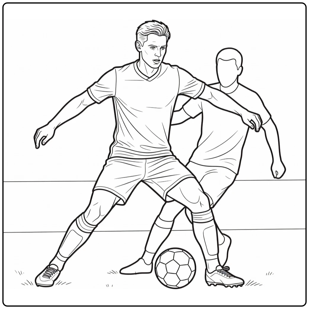 frenkie de jong kleurplaat Frenkie bal afschermen