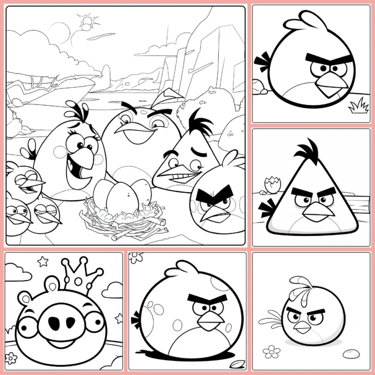 Gratis Angry Birds Kleurplaten Om Te Printen PDF Voor Alle