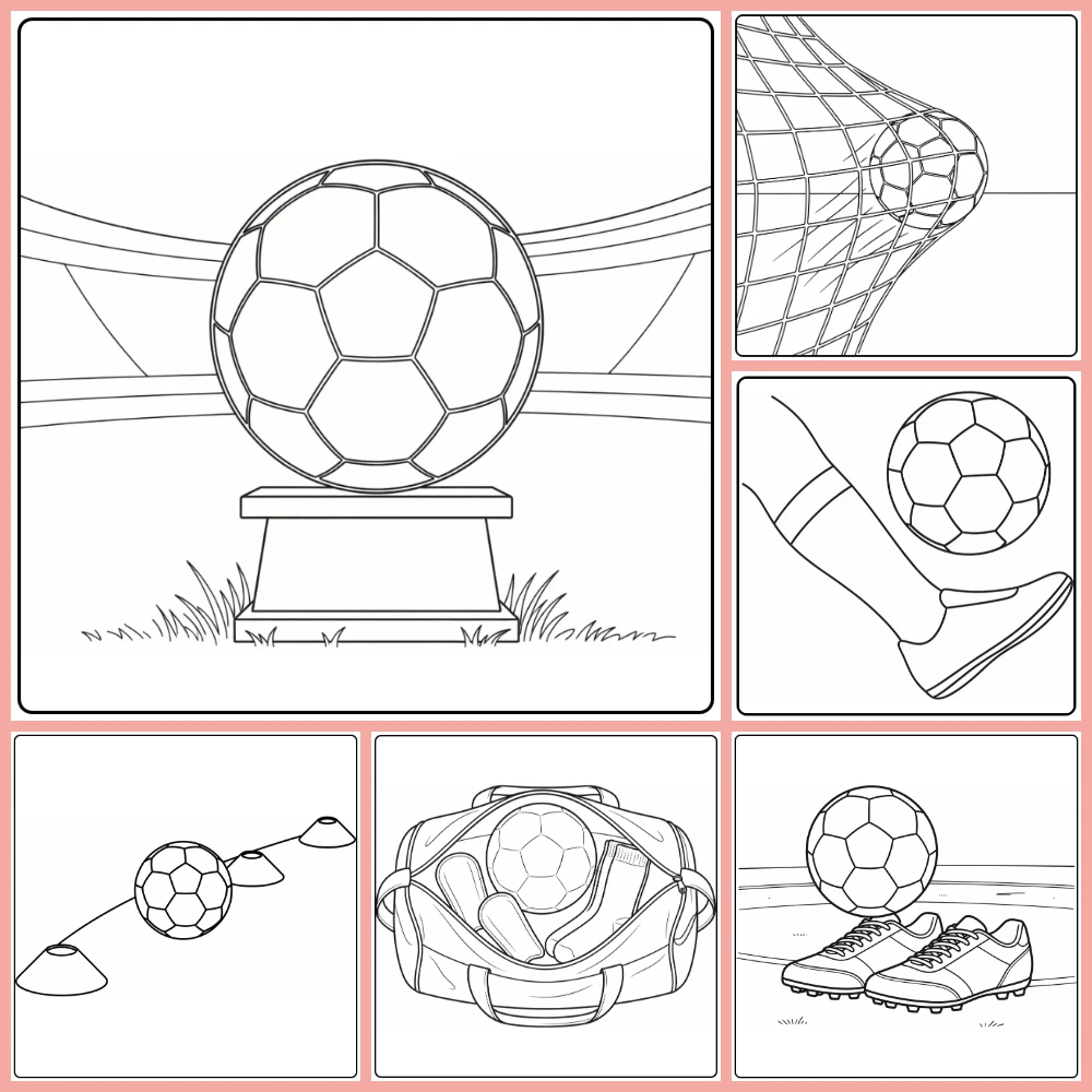 Gratis Bal Voetbal Kleurplaten Om Te Printen PDF Voor Alle