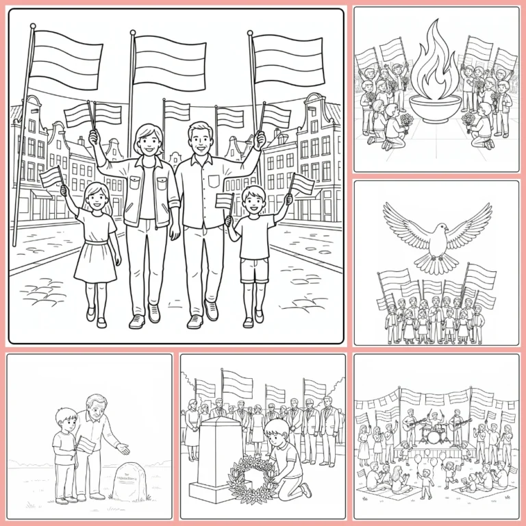 Gratis Bevrijdingsdag Kleurplaten Om Te Printen PDF Voor Alle