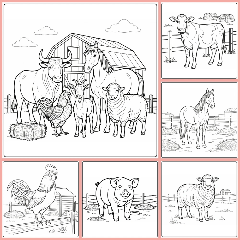 Gratis Boerderij Dieren Kleurplaten Om Te Printen PDF Voor Alle