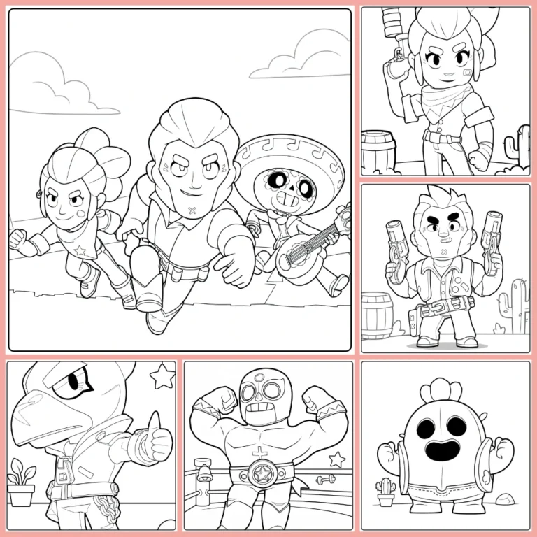 Gratis Brawl Stars Kleurplaten Om Te Printen PDF Voor Alle