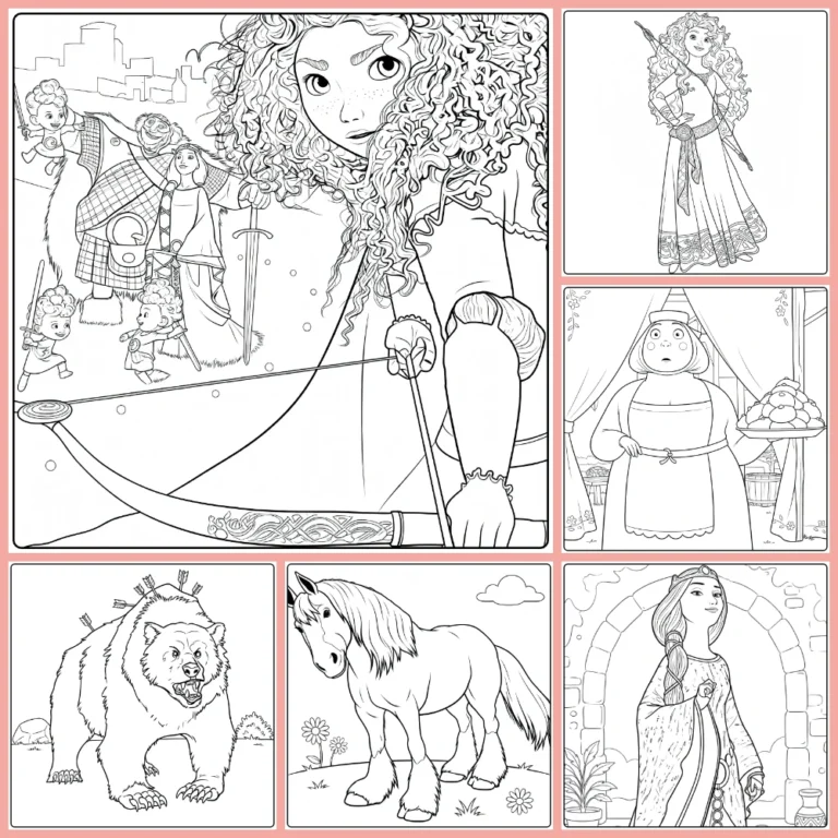 Gratis Disney Brave Kleurplaten Om Te Printen PDF Voor Alle