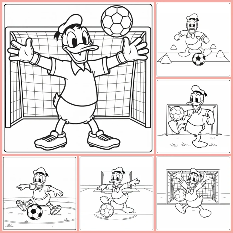 Gratis Donald Duck Voetbal Kleurplaten Om Te Printen PDF Voor Alle