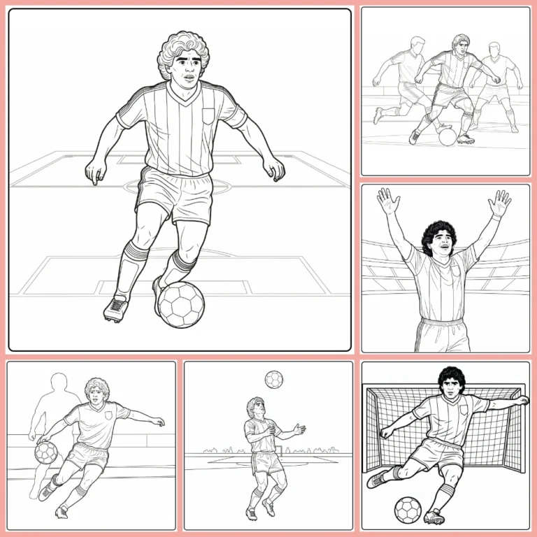 Gratis Maradona Kleurplaten Om Te Printen PDF Voor Alle