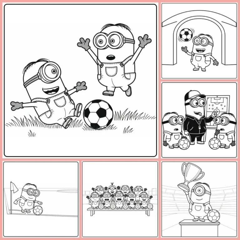 Gratis Minions Voetbal Kleurplaten Om Te Printen PDF Voor Alle