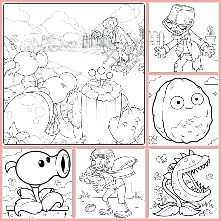 Gratis Plants Vs Zombies Kleurplaten Om Te Printen PDF Voor Alle