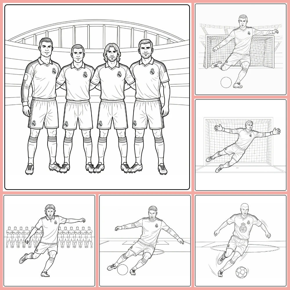 Gratis Real Madrid Kleurplaten Om Te Printen PDF Voor Alle