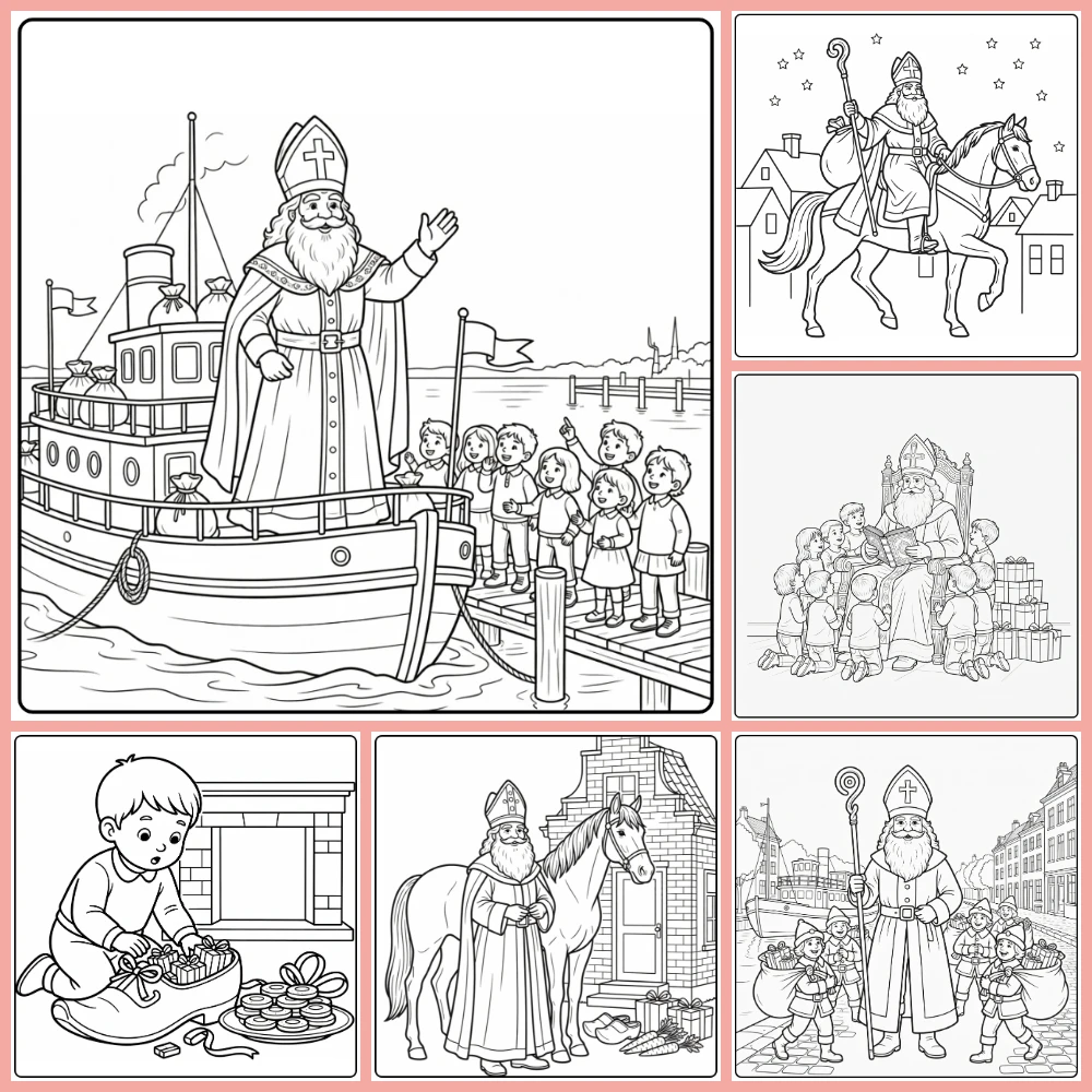 Gratis Sinterklaas Kleurplaten Om Te Printen PDF Voor Alle