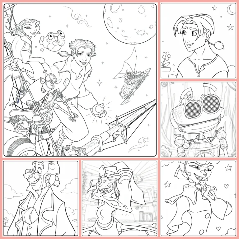 Gratis Treasure Planet Kleurplaten Om Te Printen PDF Voor Alle