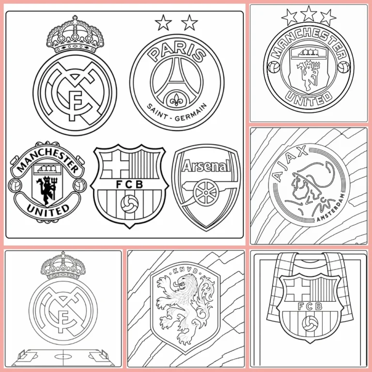 Gratis Voetbal Logo Kleurplaten Om Te Printen PDF Voor Alle