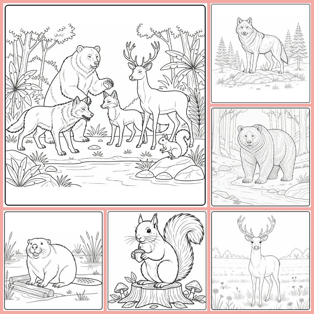 Gratis Wilde Dieren Kleurplaten Om Te Printen PDF Voor Alle