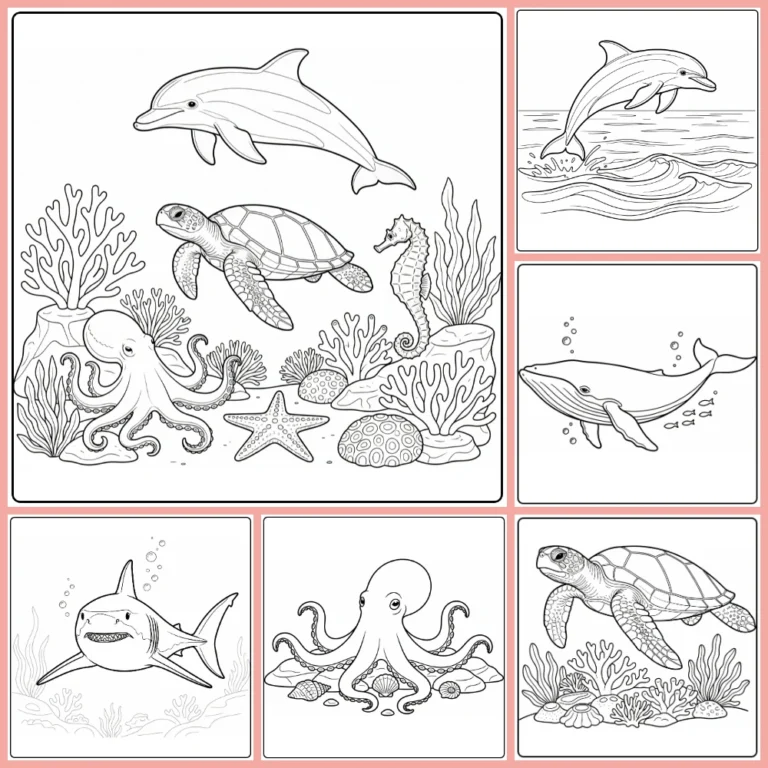 Gratis Zeedieren Kleurplaten Om Te Printen PDF Voor Alle