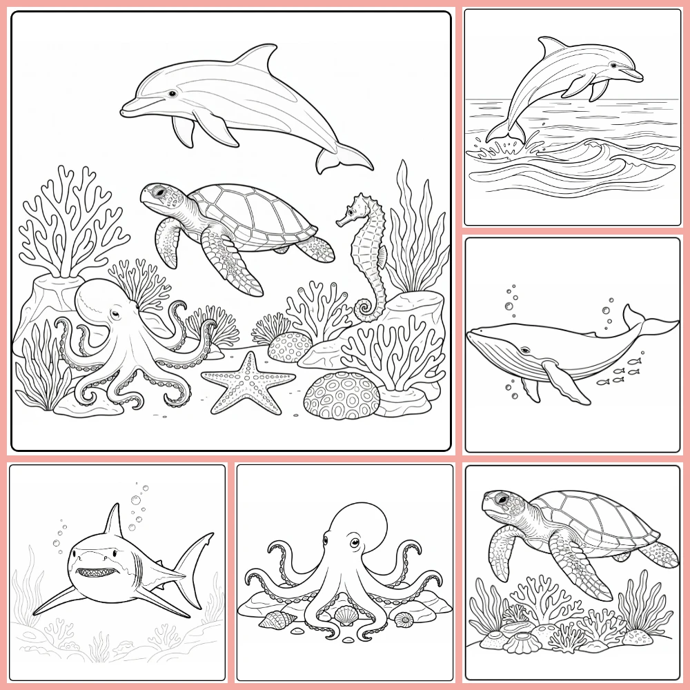 Gratis Zeedieren Kleurplaten Om Te Printen PDF Voor Alle