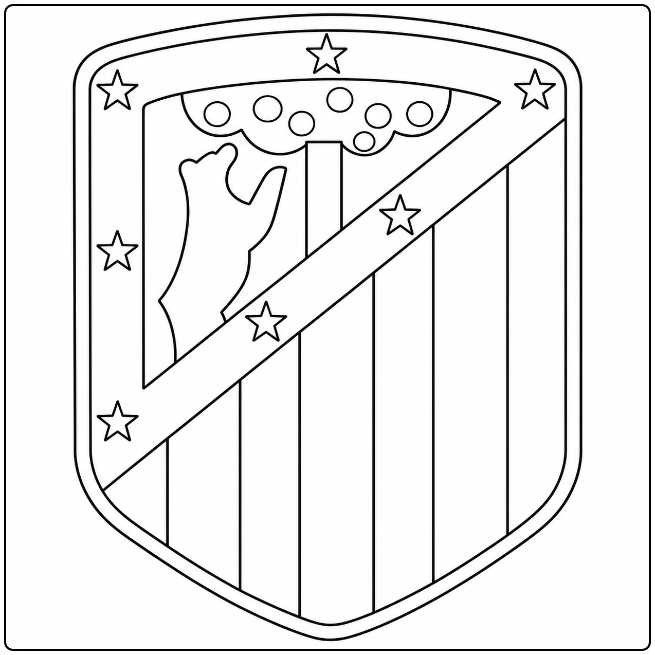 kleurplaat voetbal logo om af te drukken en in te kleuren
