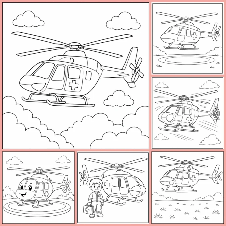 Gratis Ambulance Helicopter Kleurplaten Om Te Printen PDF Voor Alle